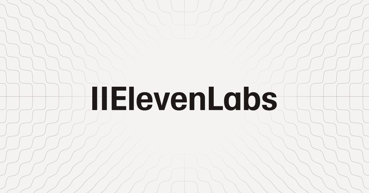 Captura oficial de ElevenLabs
