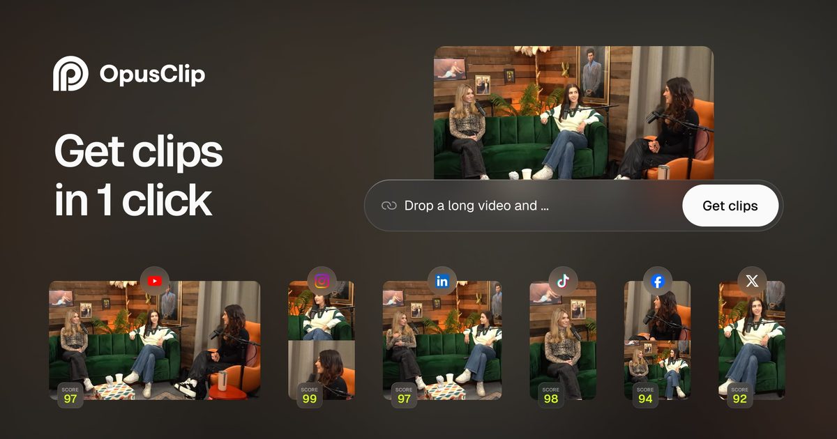 Captura oficial de Opus Clip